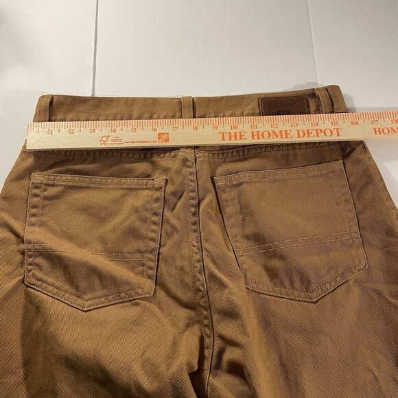 Men’s L.L. Bean Work Jeans Denim Pants Brown Tan Size 32x26  OPG74 Cotton Vtg - Picture 5 of 16